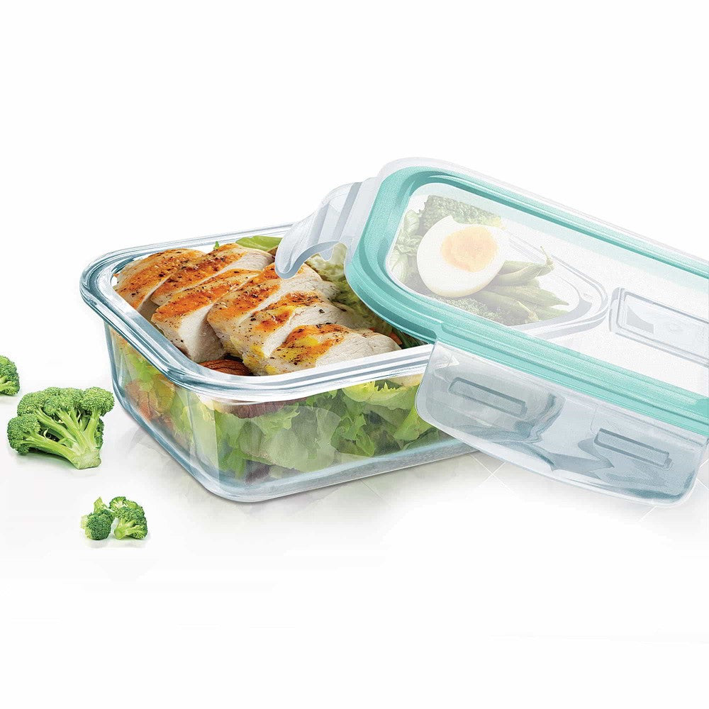 Hi Borosilicate Clip Fresh Rectangular Container