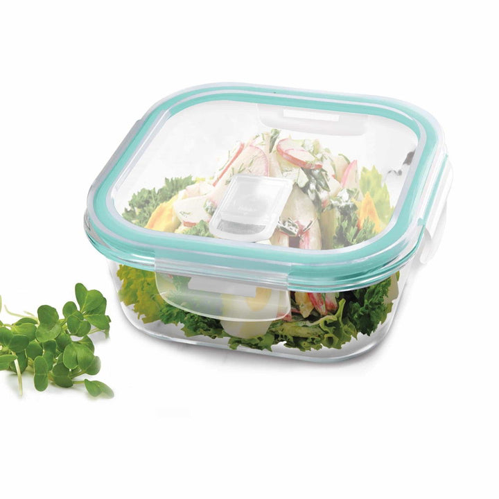 Hi Borosilicate Clip Fresh Square Container