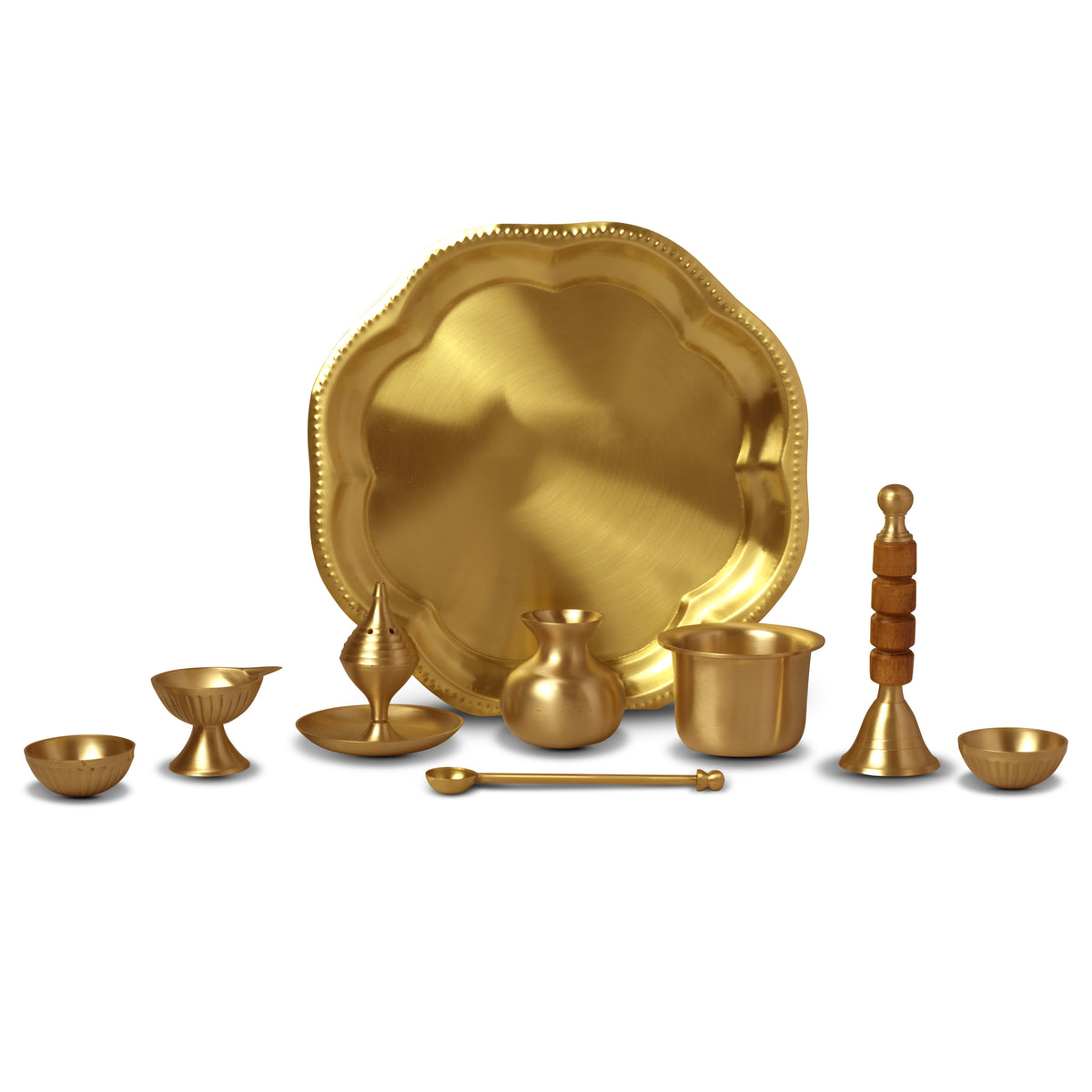 Brass Pooja Thali Set (Milton Concepts)