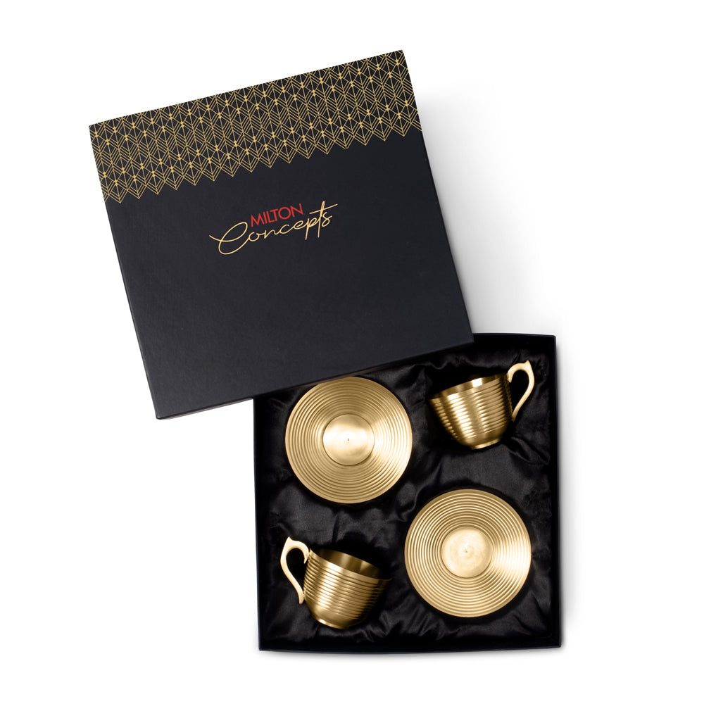 Brass Cup & Saucer Set (Milton Concepts)