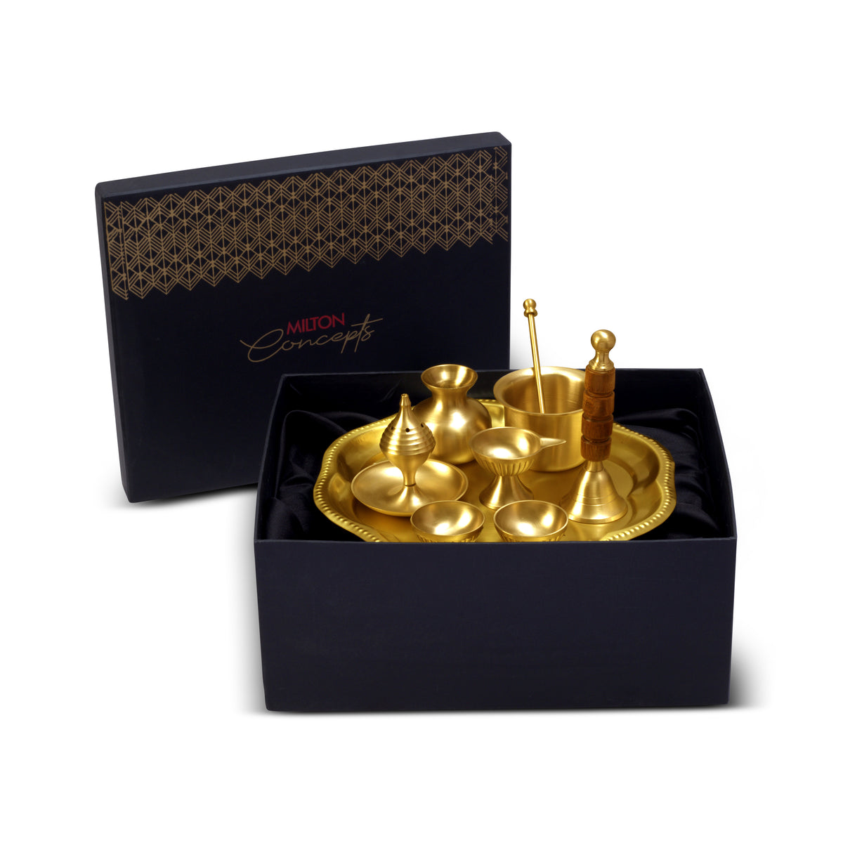 Brass Pooja Thali Set (Milton Concepts)