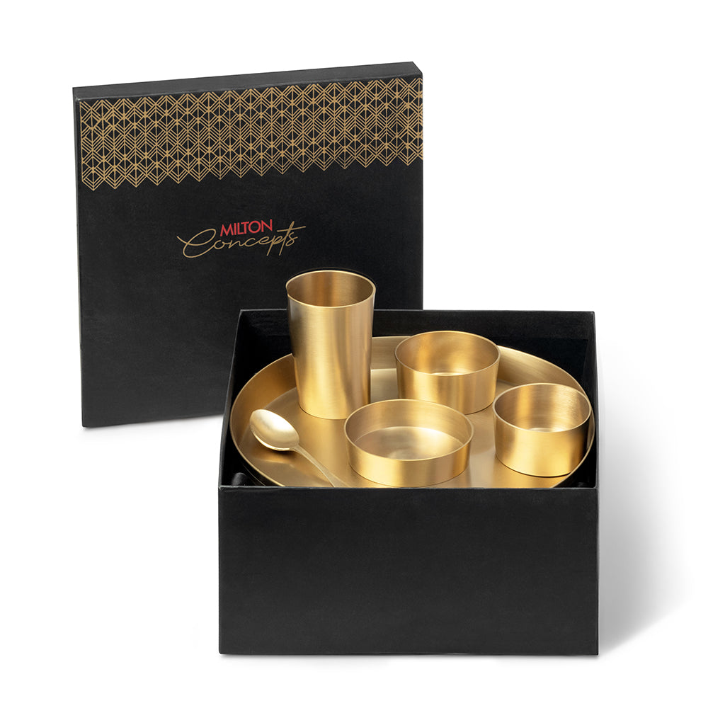 Brass Dinner Thali Set (Milton Concepts)
