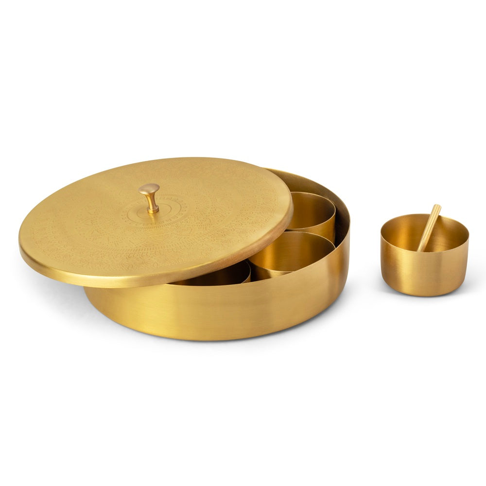 Brass Masala Box (Milton Concepts)