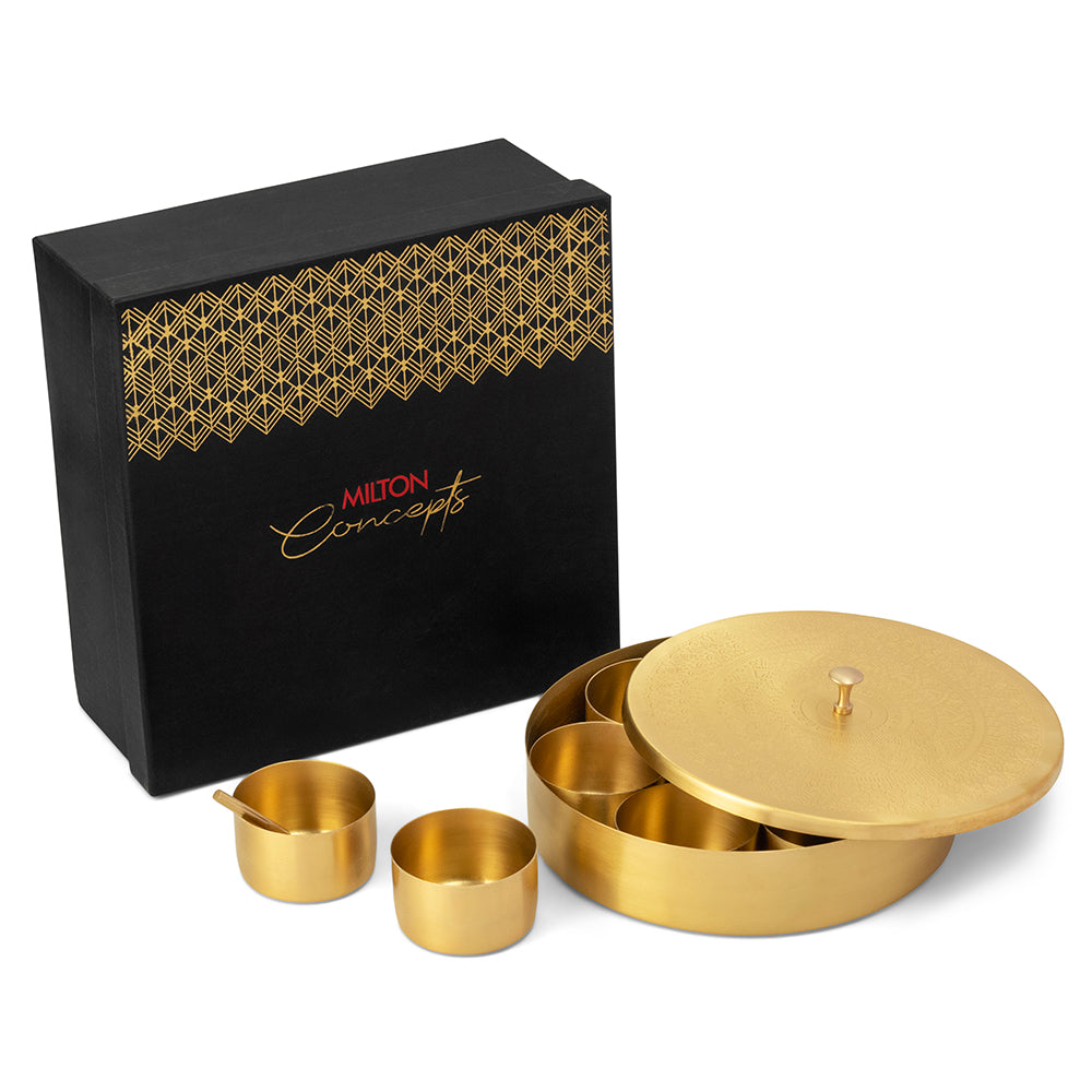 Brass Masala Box (Milton Concepts)