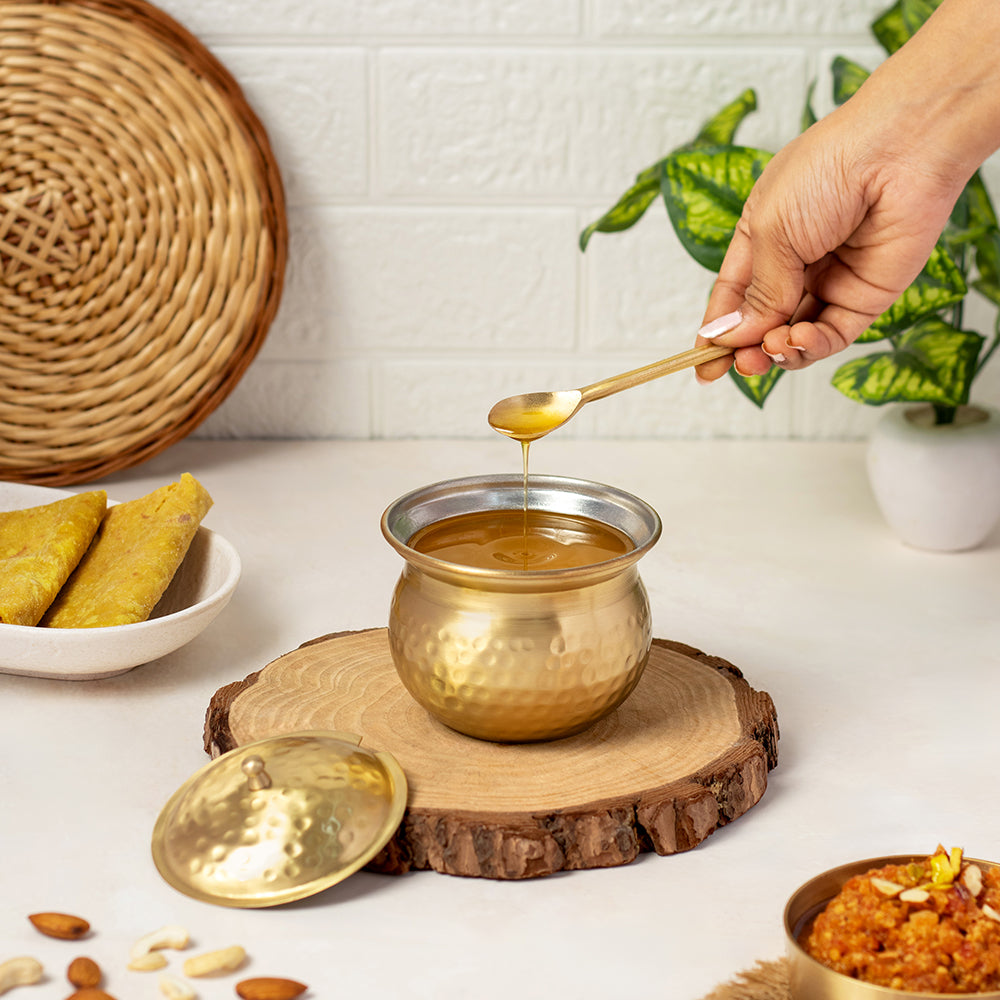 Brass Ghee Pot (Milton Concepts)