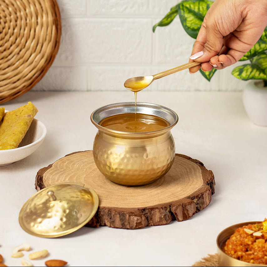 Brass Ghee Pot (Milton Concepts)