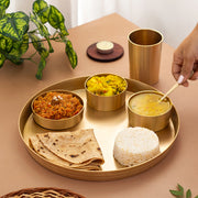Brass Dinner Thali Set (Milton Concepts)