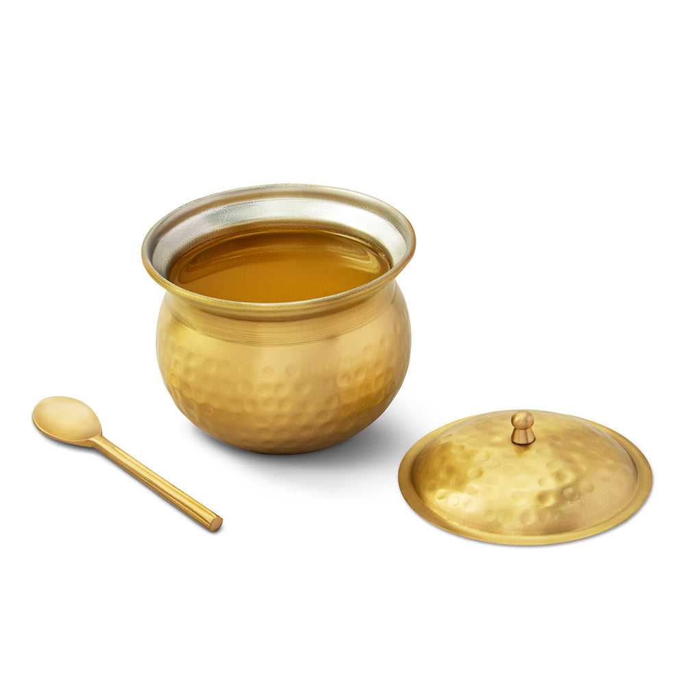 Brass Ghee Pot (Milton Concepts)