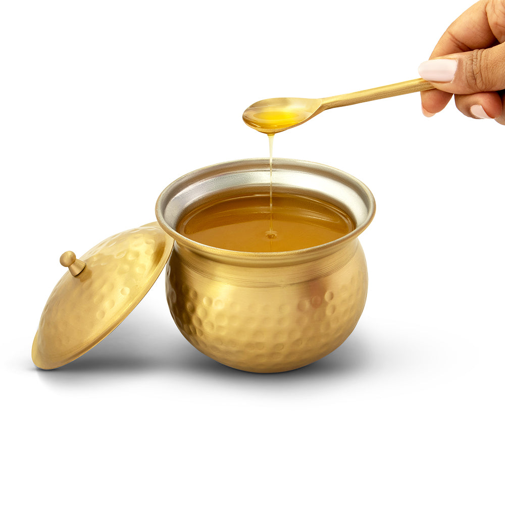 Brass Ghee Pot (Milton Concepts)