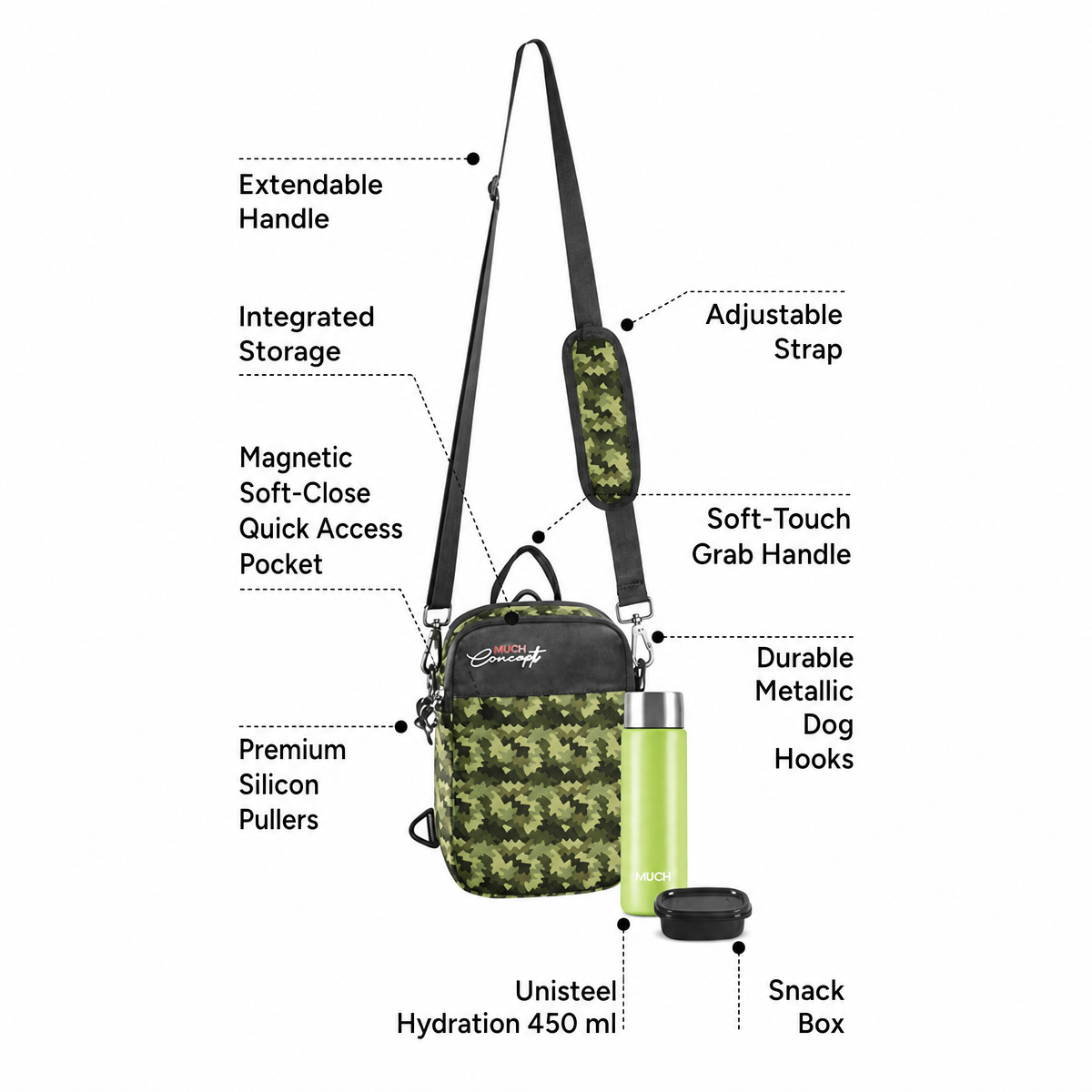 Milton Concepts Sling Bag - Military Green