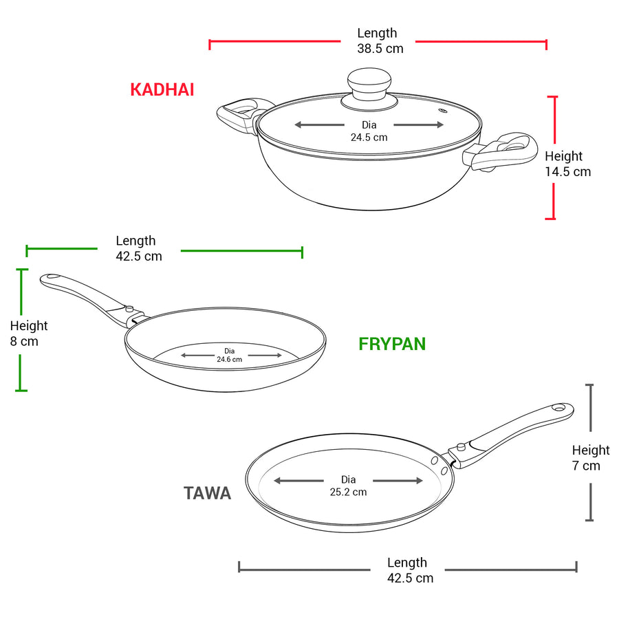 Kitchen Pride Cookware Set (Milton Procook)