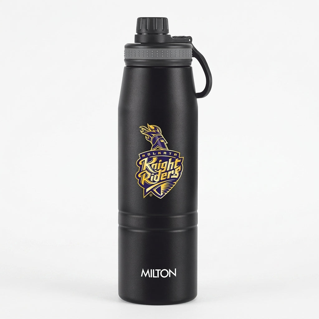 Sports Sparkle UV Printing Thermosteel Bottle - Kolkata Knight Riders (KKR) - Milton
