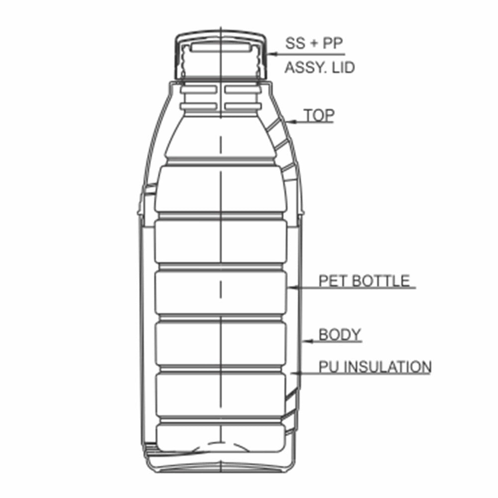 Kool N Sporty Kids Water Bottle (Milton)
