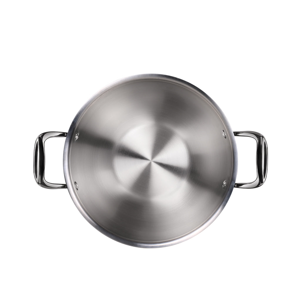 Triply Stainless Steel Kadhai with Lid (Milton Procook)