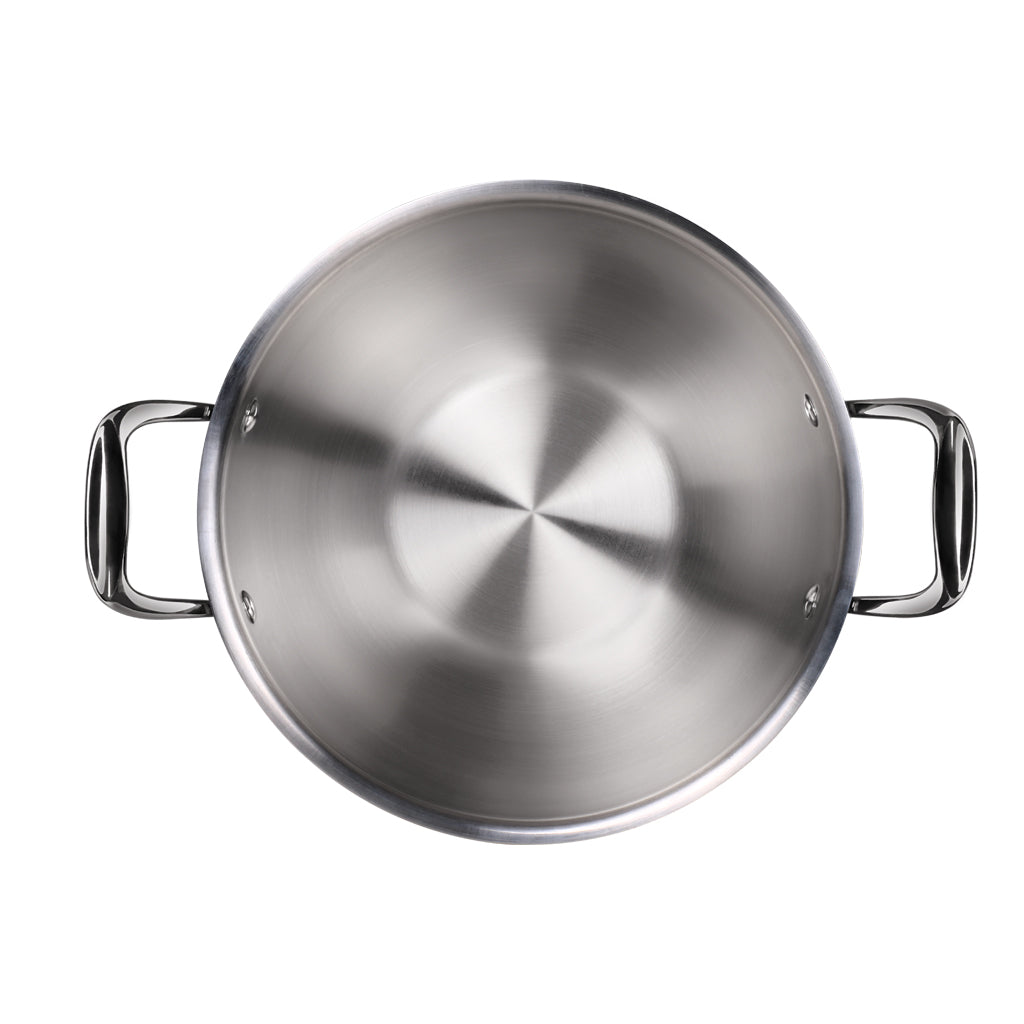 Triply Stainless Steel Kadhai with Lid (Milton Procook)