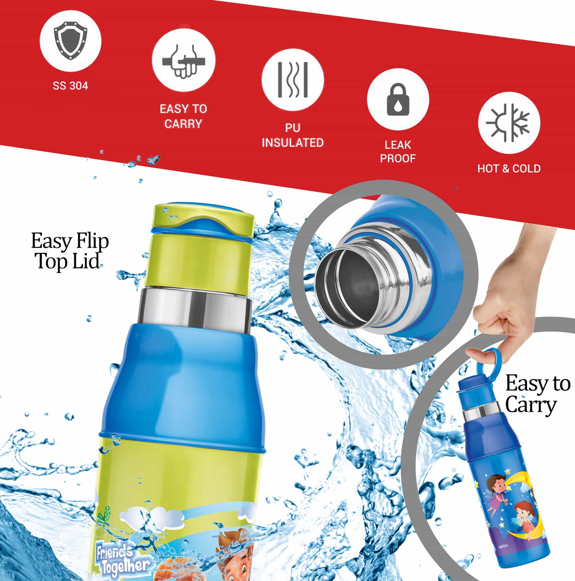 Kool Steelight Stainless Steel Bottle Features