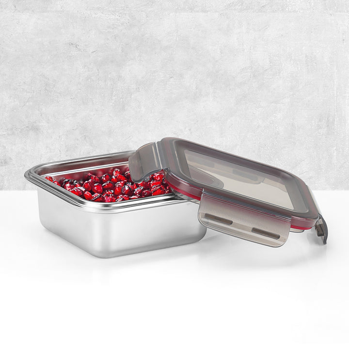 Square Steel Lock & Store Container by Milton