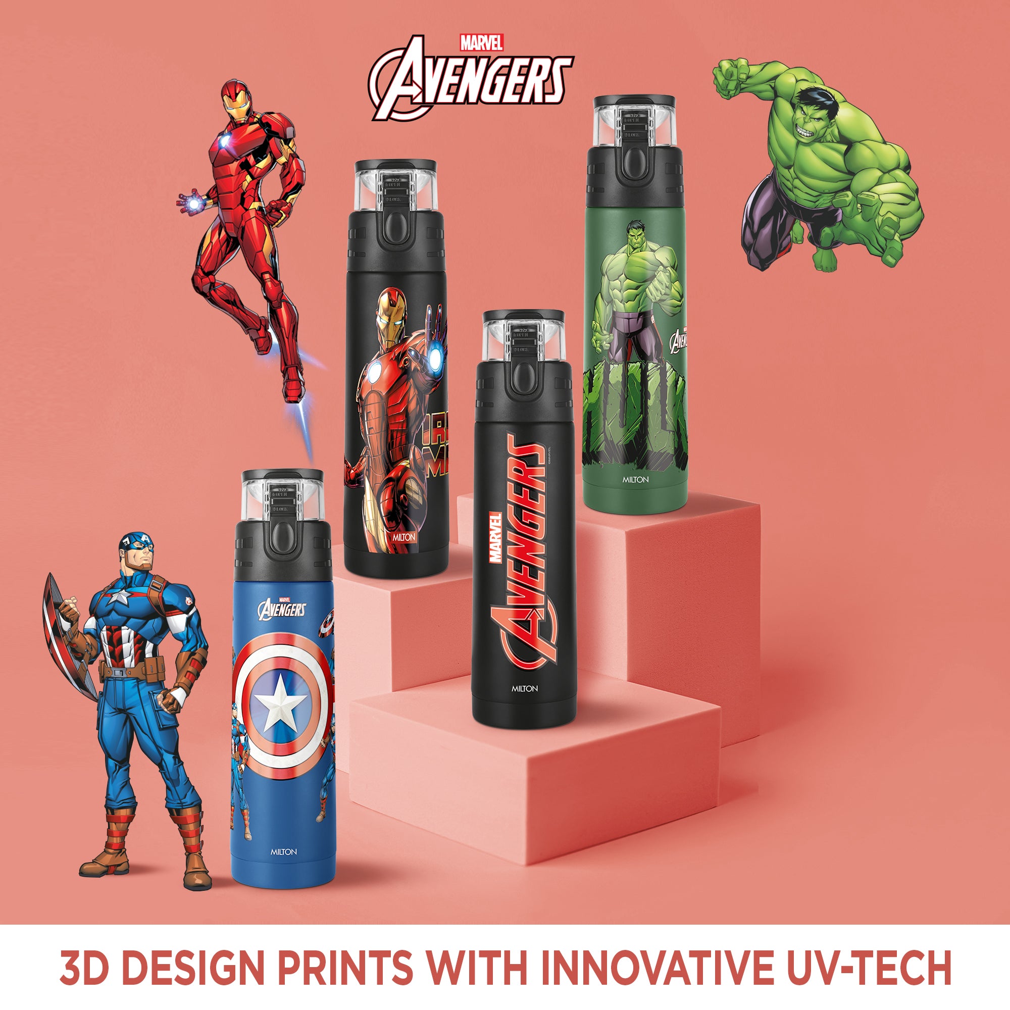 Marvel Mighty Avengers Thermosteel Bottle (Milton)