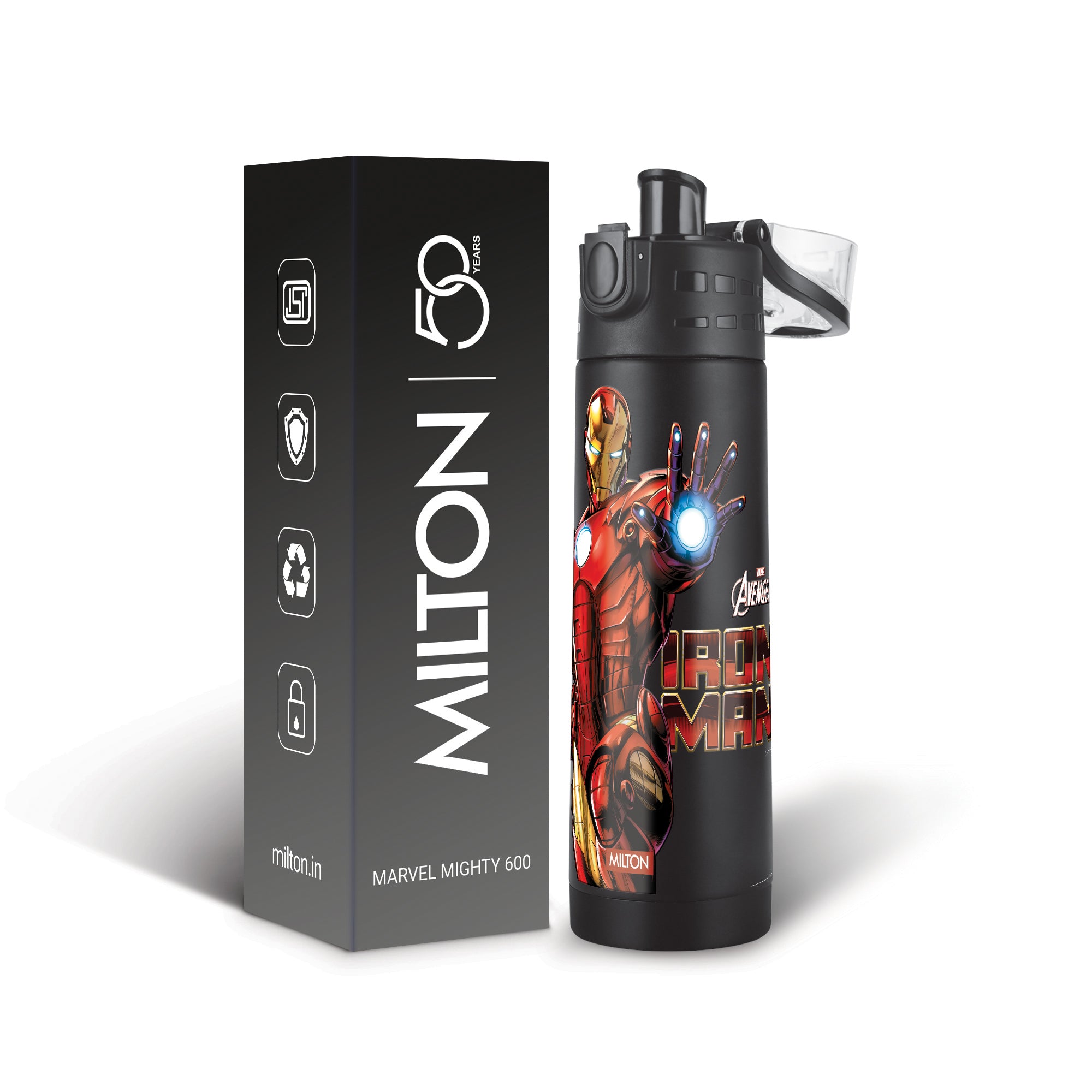 Marvel Mighty Iron Man Thermosteel Bottle (Milton)