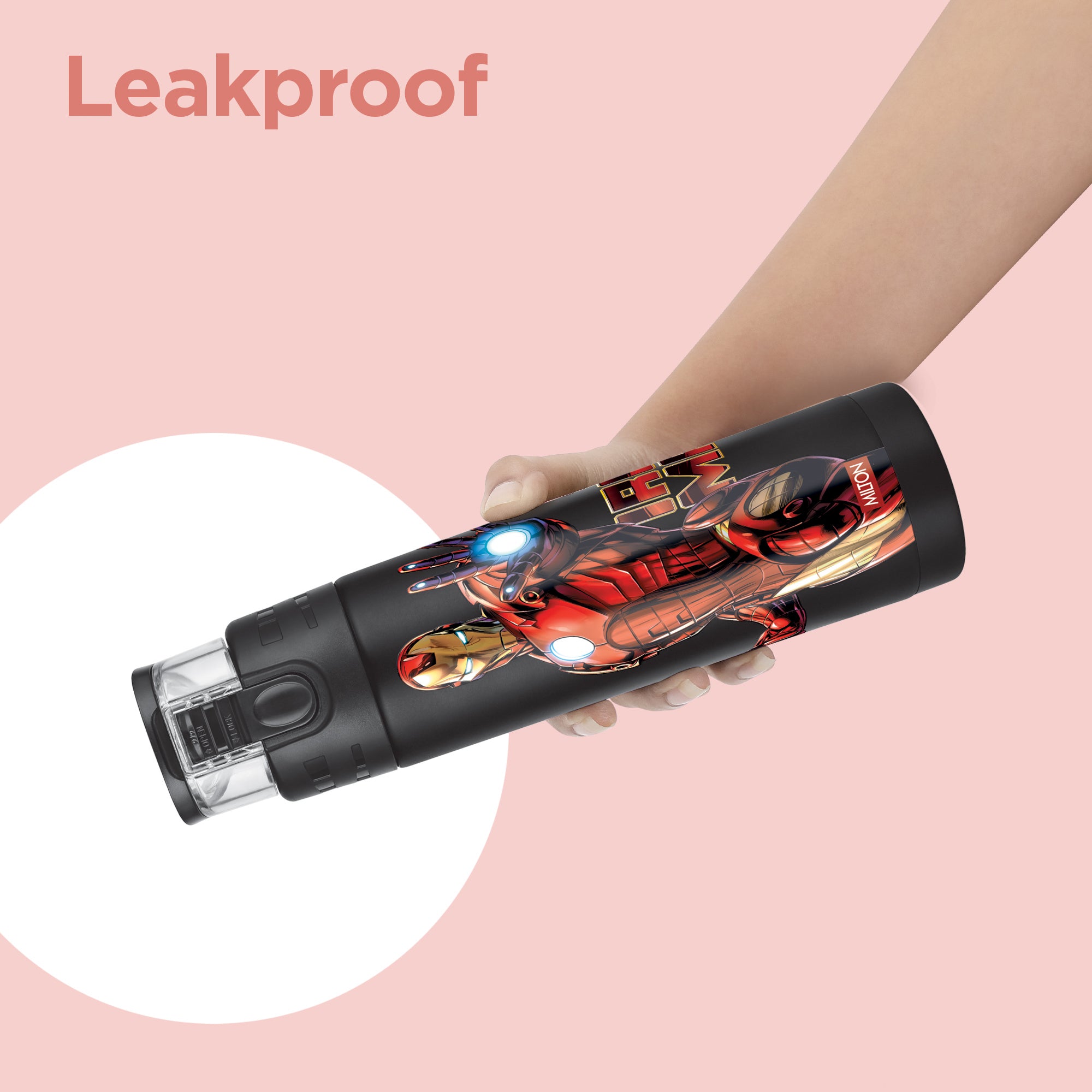 Marvel Mighty Iron Man Thermosteel Bottle (Milton)