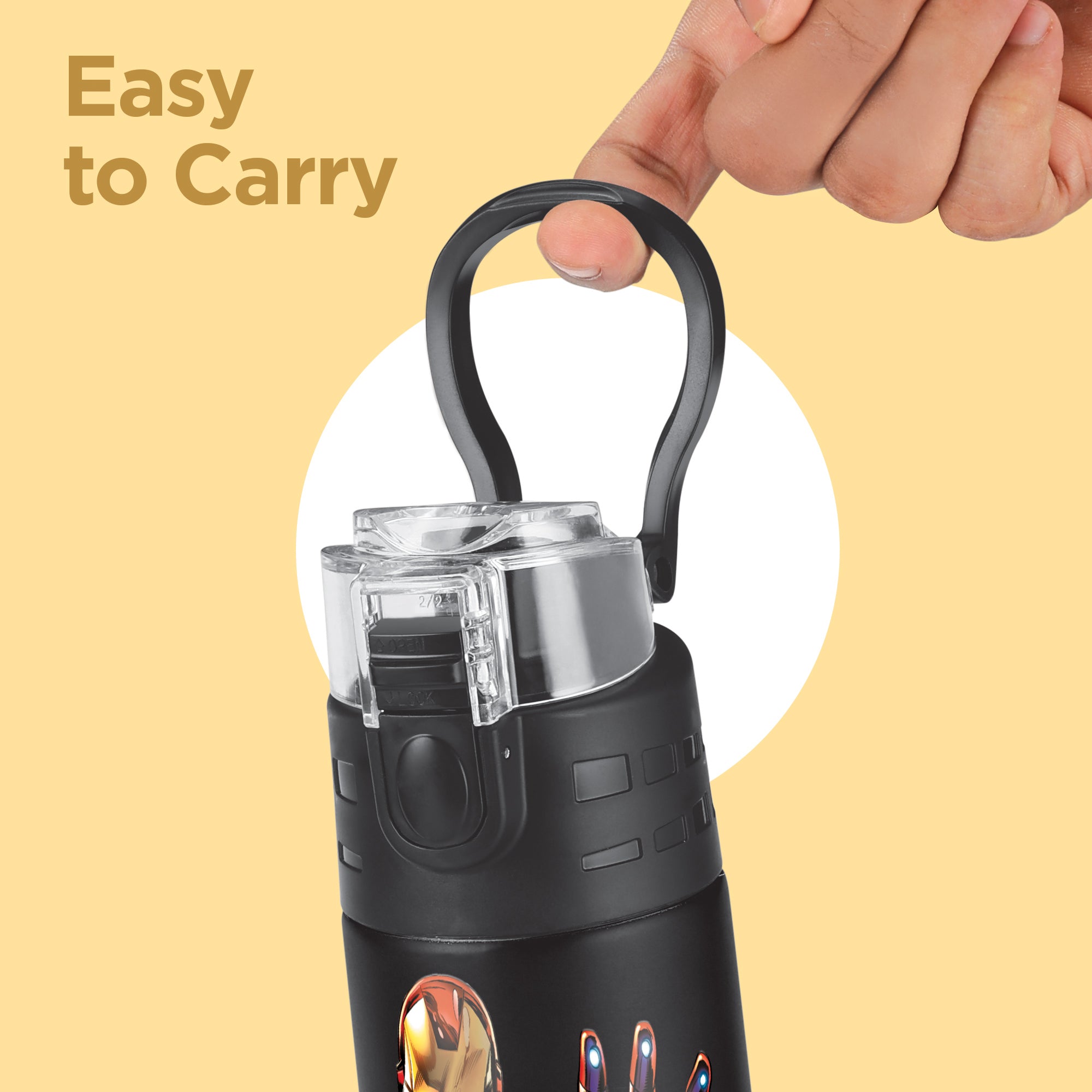 Marvel Mighty Iron Man Thermosteel Bottle (Milton)