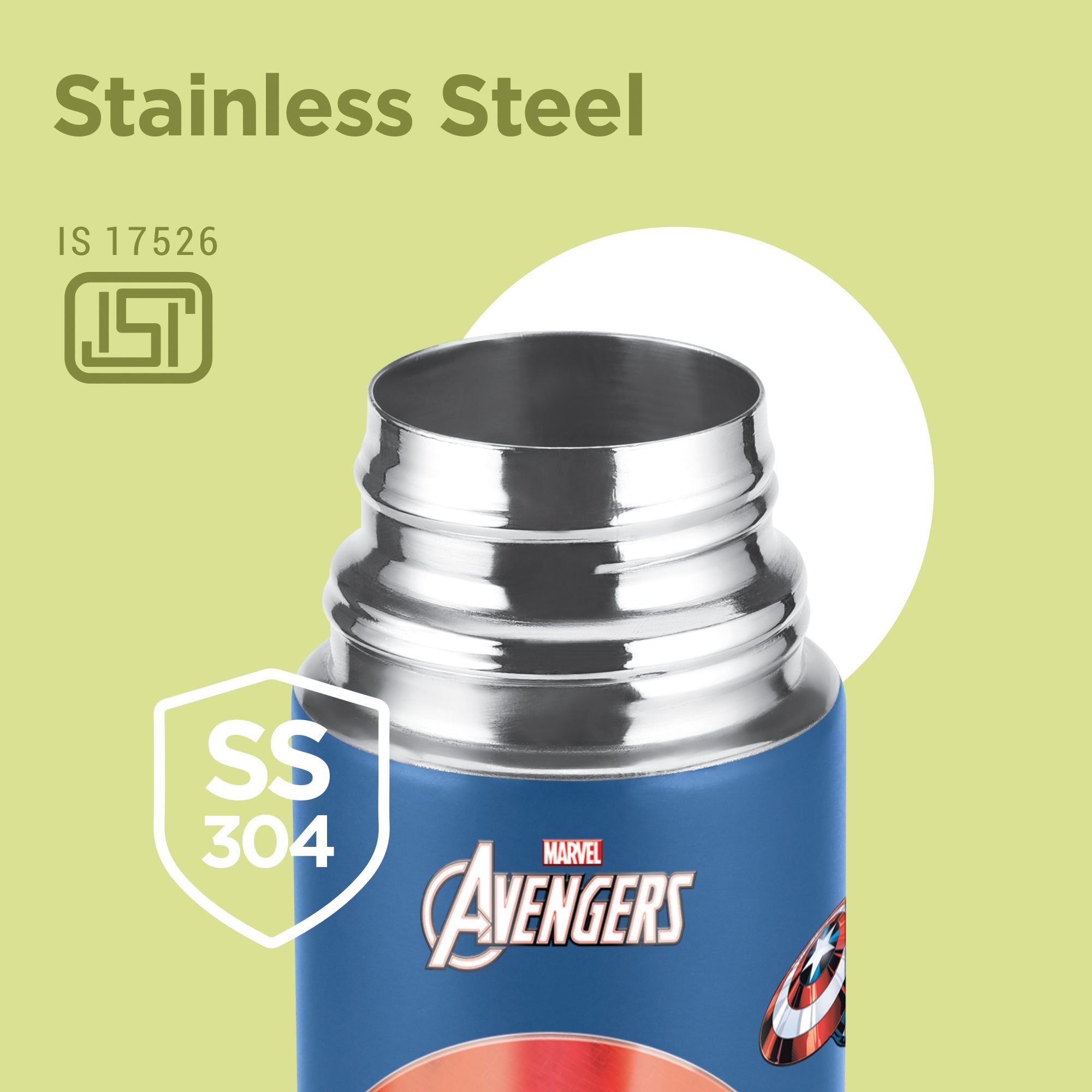 Marvel Mighty Captain America Thermosteel Bottle (Milton)