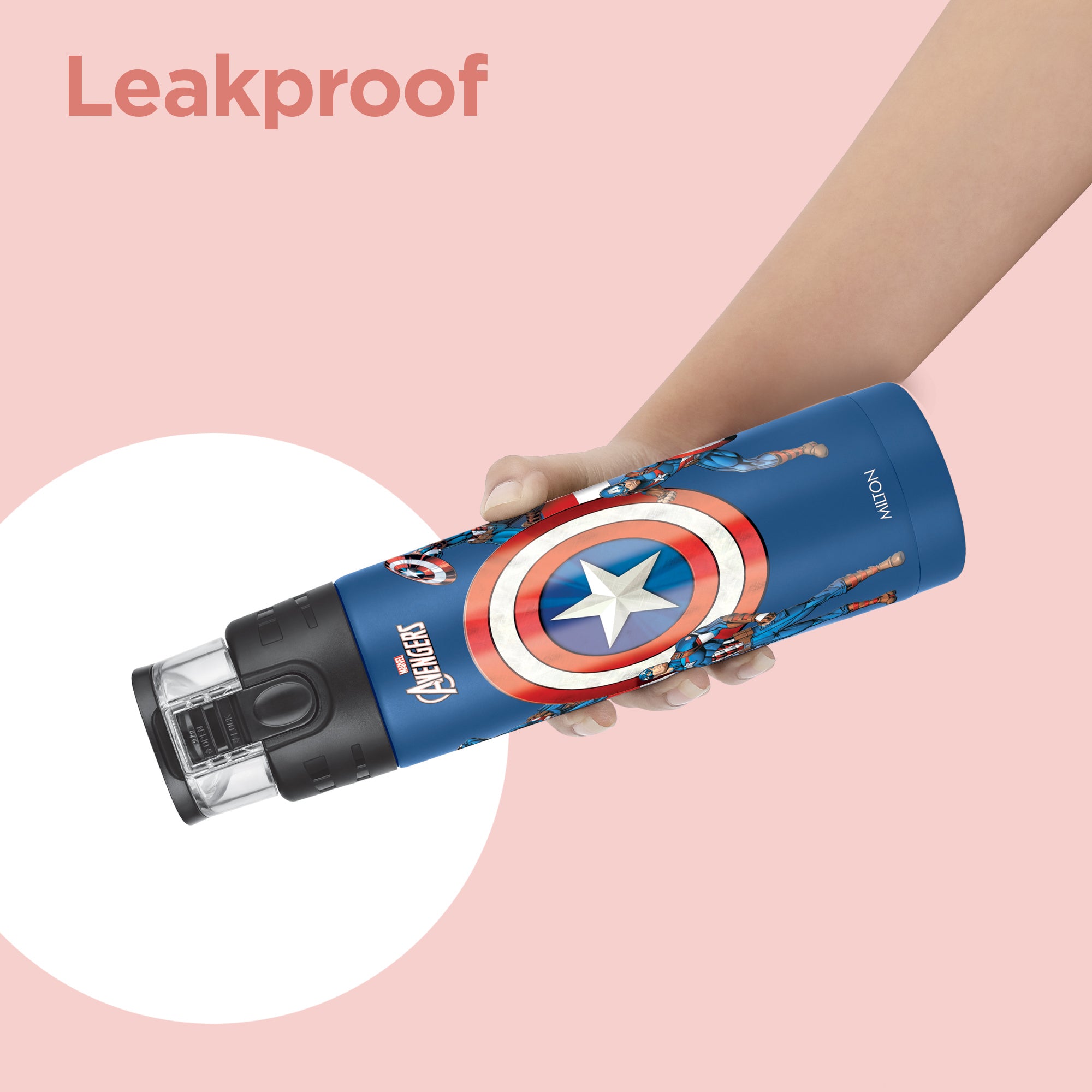 Marvel Mighty Captain America Thermosteel Bottle (Milton)