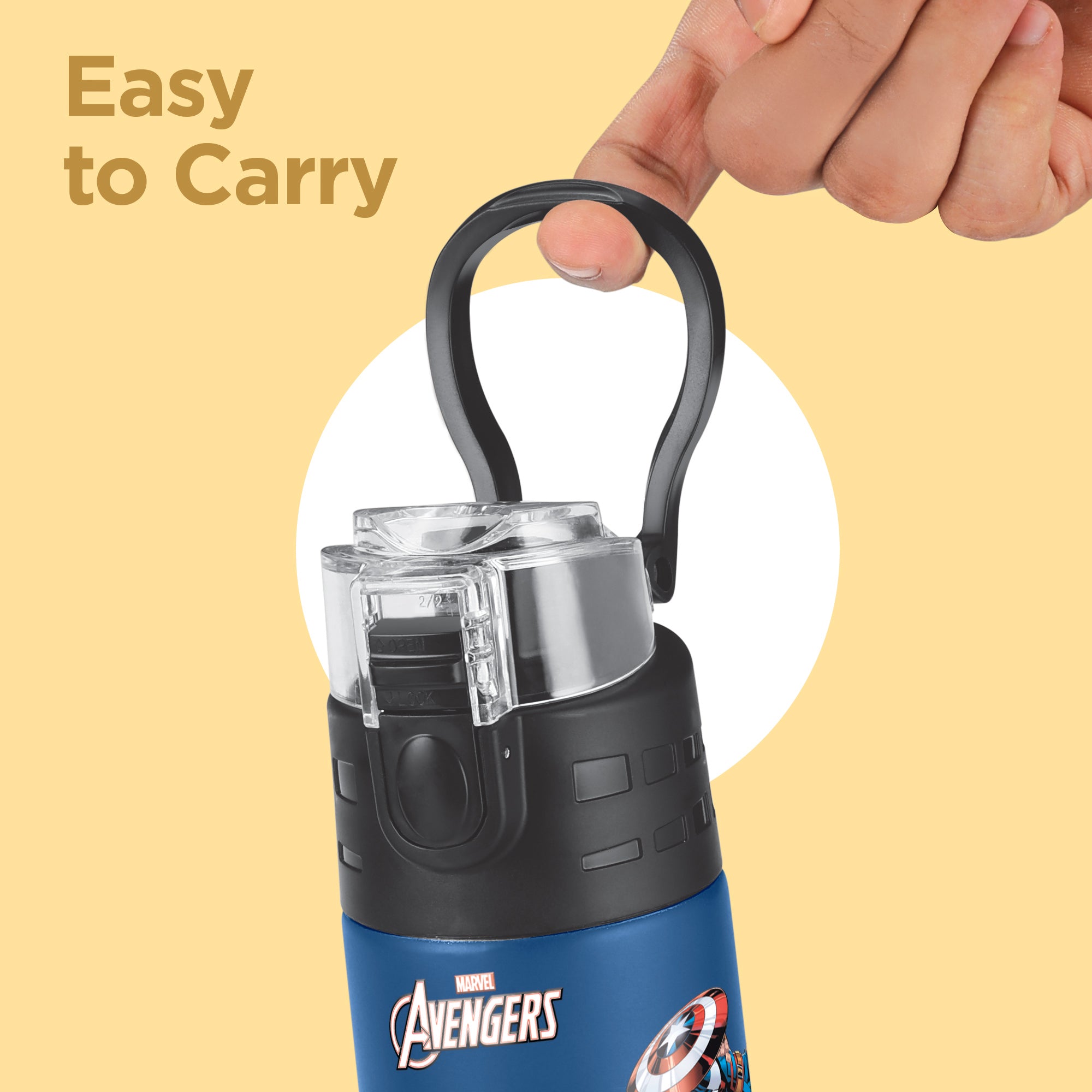 Marvel Mighty Captain America Thermosteel Bottle (Milton)