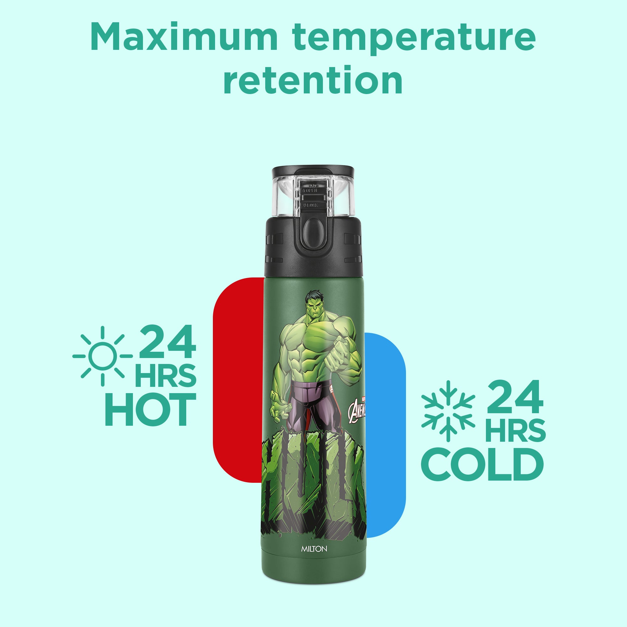 Marvel Mighty Hulk Thermosteel Bottle (Milton)