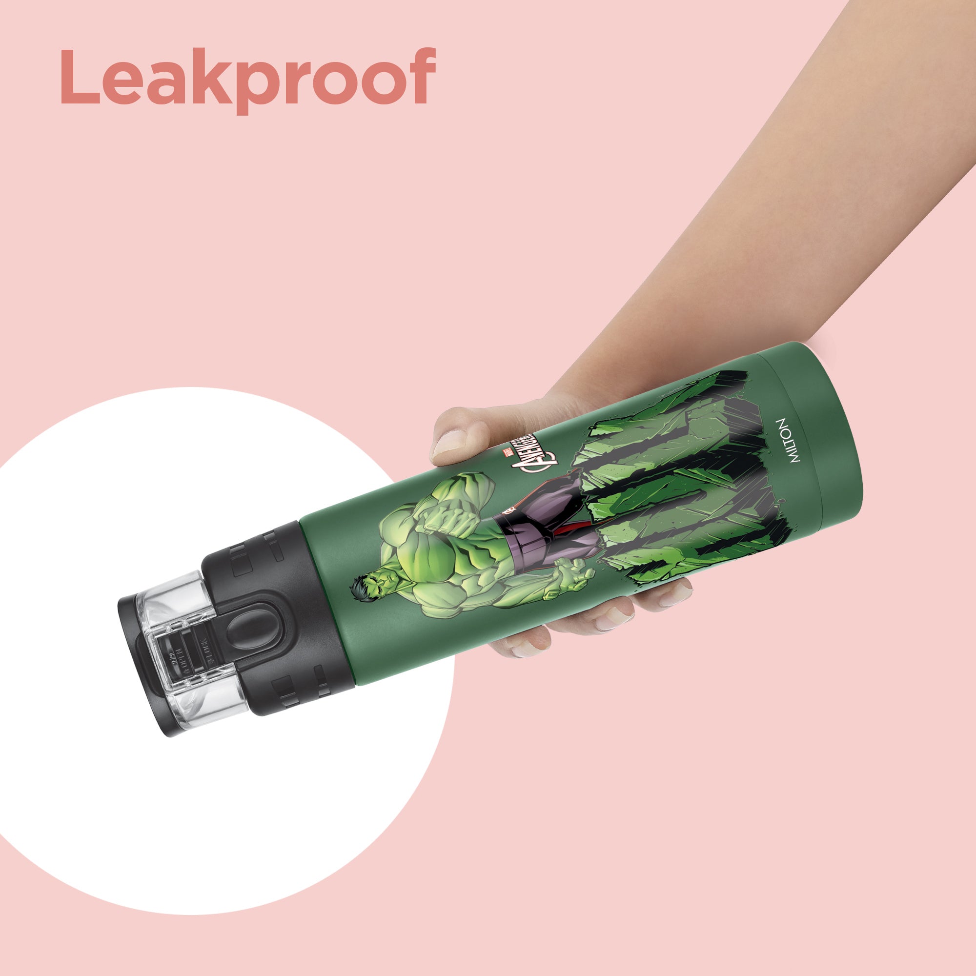 Marvel Mighty Hulk Thermosteel Bottle (Milton)