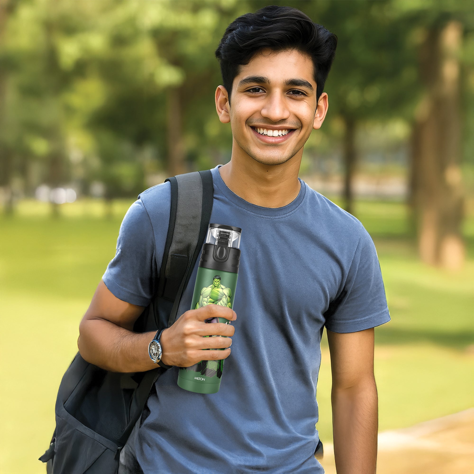 Marvel Mighty Hulk Thermosteel Bottle (Milton)