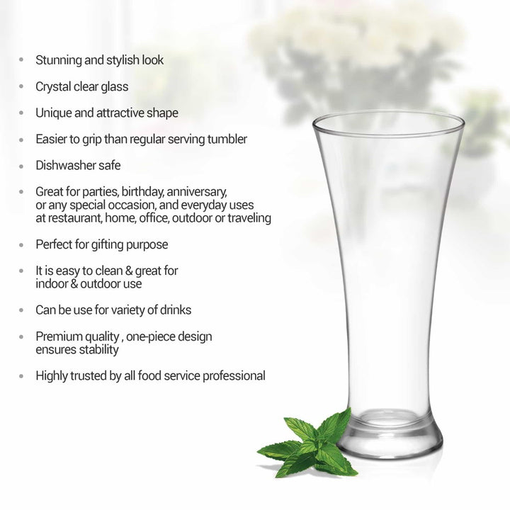 Milano Glass Tumbler Features