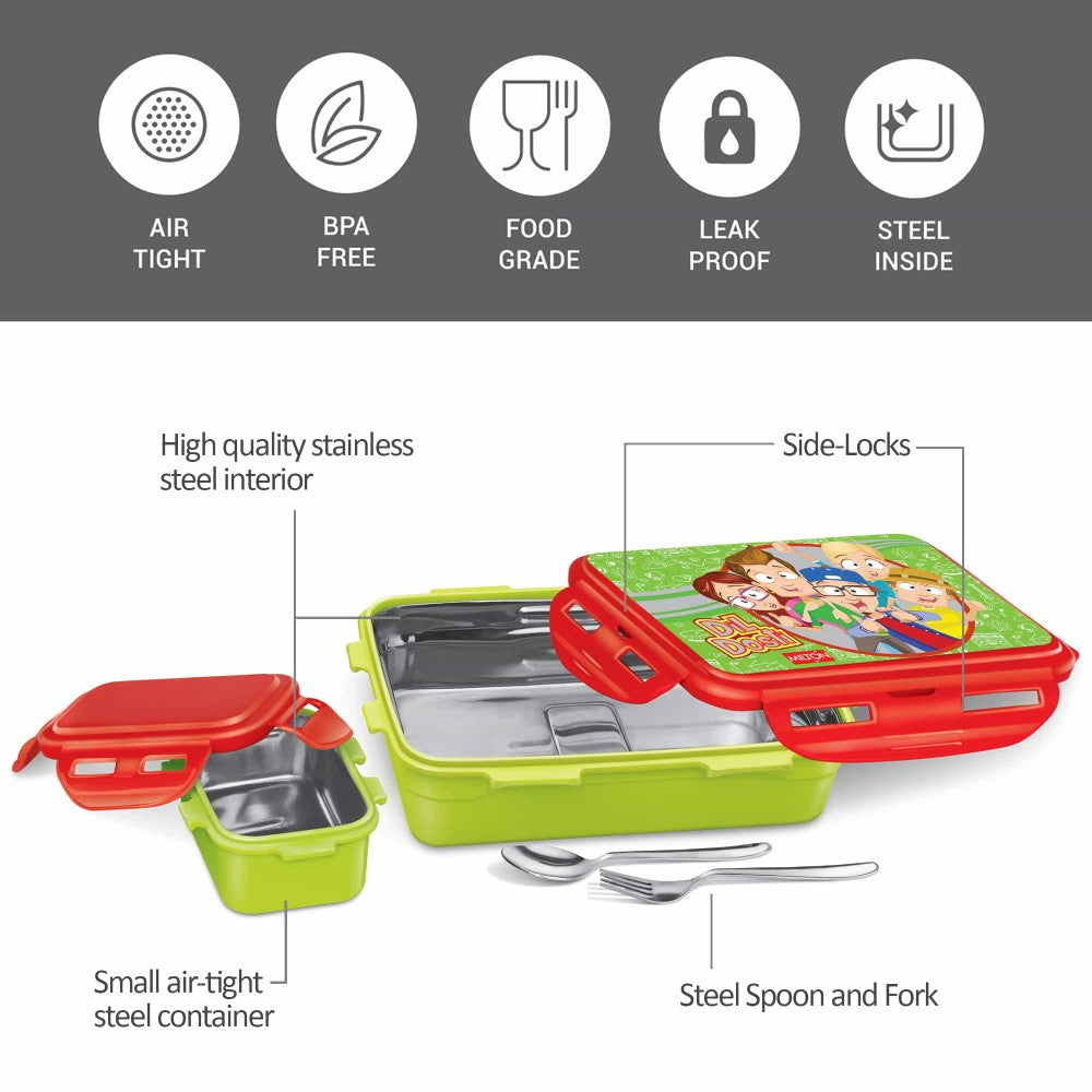 Mini Fun Treat Steel Tiffin Features