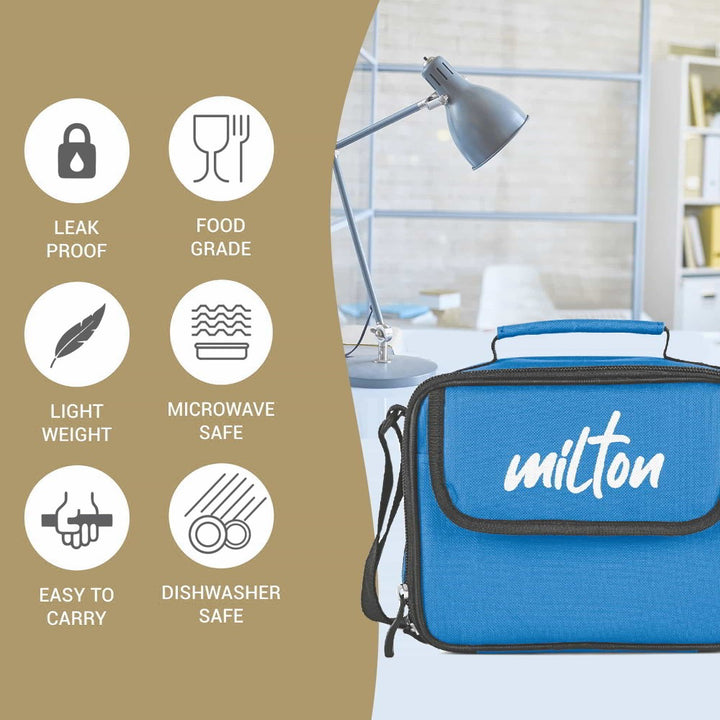 Meal Combi Insulated Tiffin With Water Glass Features