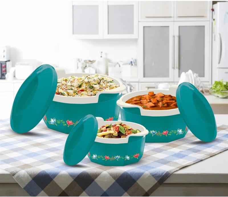 Elegance Casserole Gift Set (Milton) - Green / 500/1000/1500 ml / Jr. Gift Set