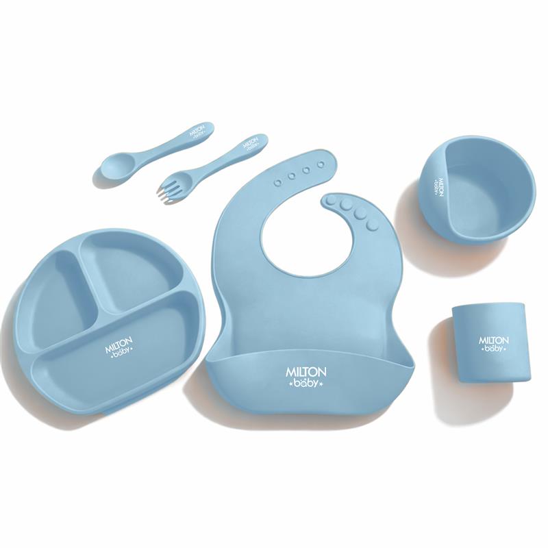 Silicone Feeding 6 Pcs Set For Baby (Milton)