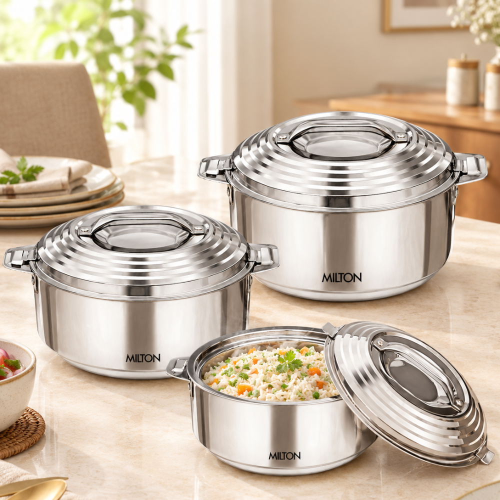 {Steel | 1000/1500/2500 ml | 3 Pcs Set}