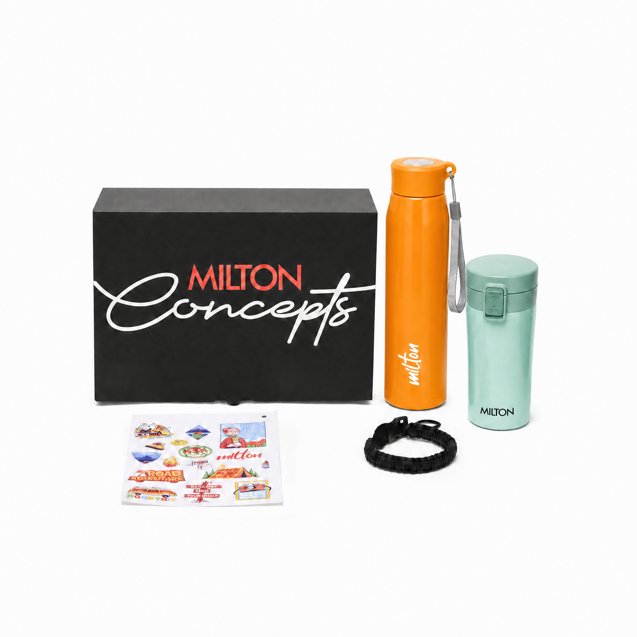 {Orange | Light Green | Grey/Black & Adventure Sticker}