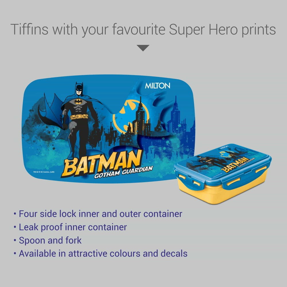 Mini Fun Treat Super Hero Plastic Tiffin