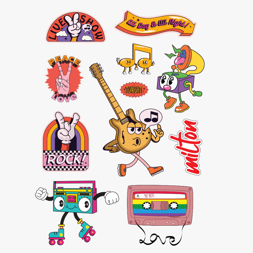 3D Vinyl Stickers - Live Show