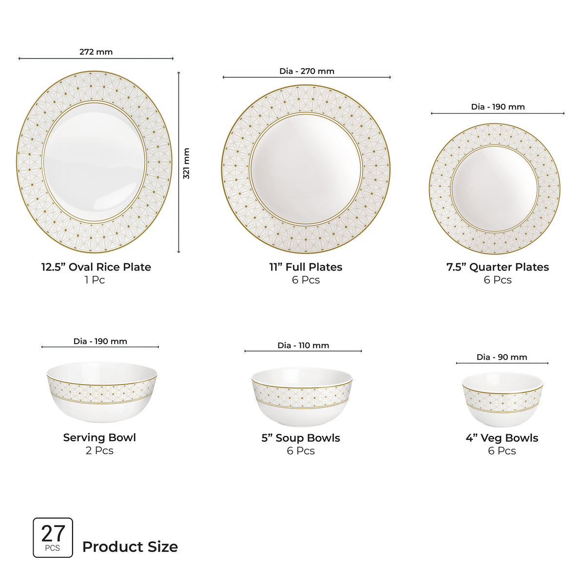 { 27 Pcs }