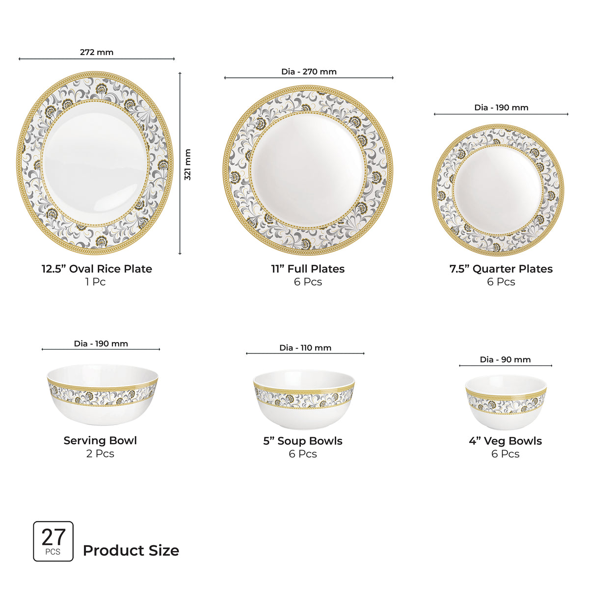 { 27 Pcs }