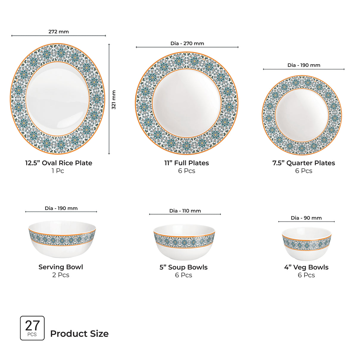 { 27 Pcs }
