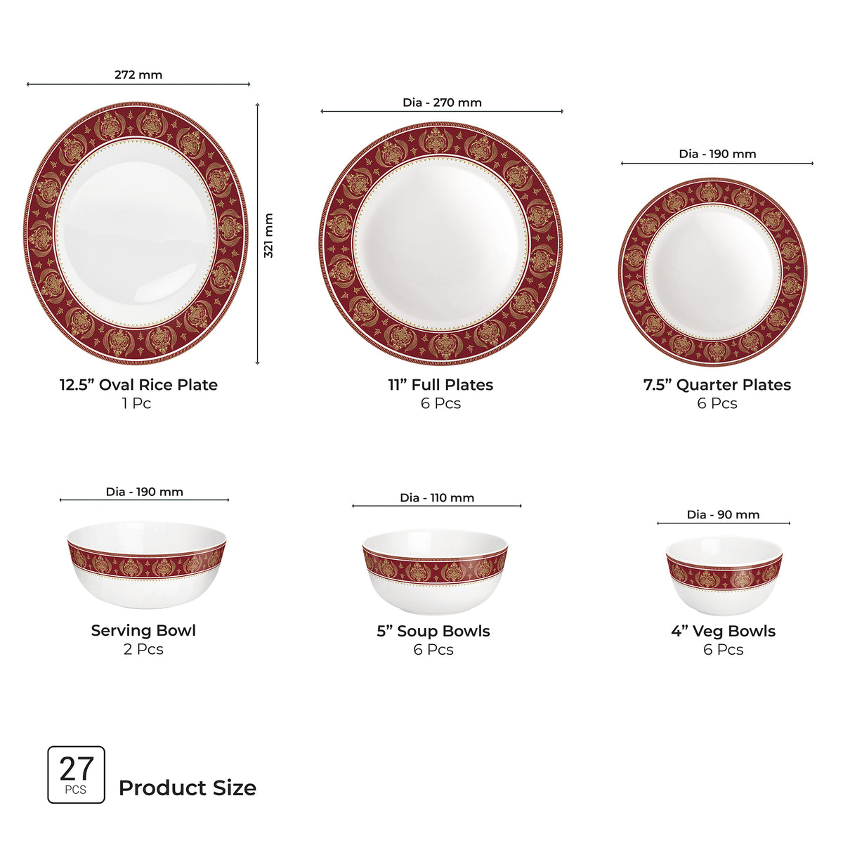 { 27 Pcs }