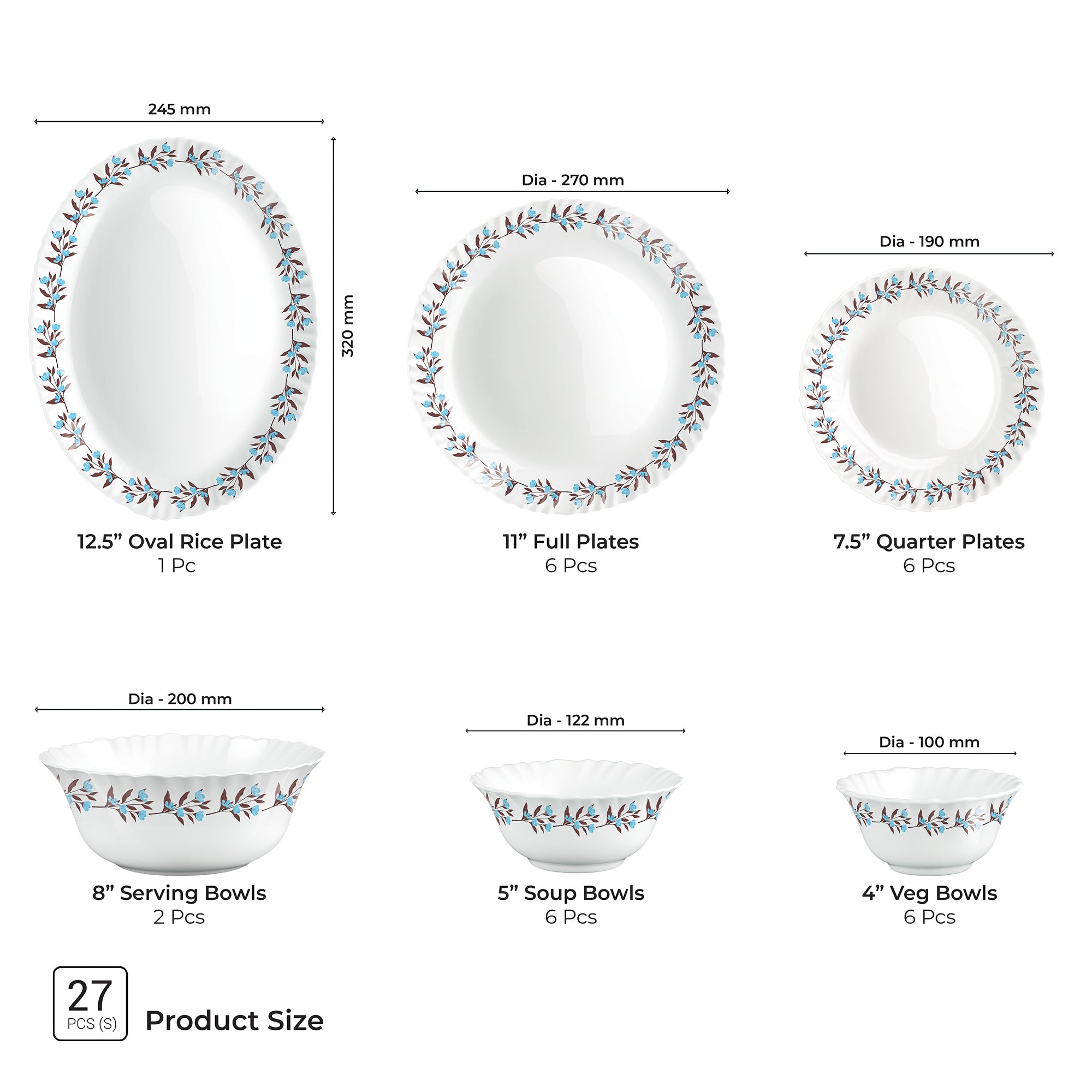 Aurelia Collection Dinner Set - LAVELLE