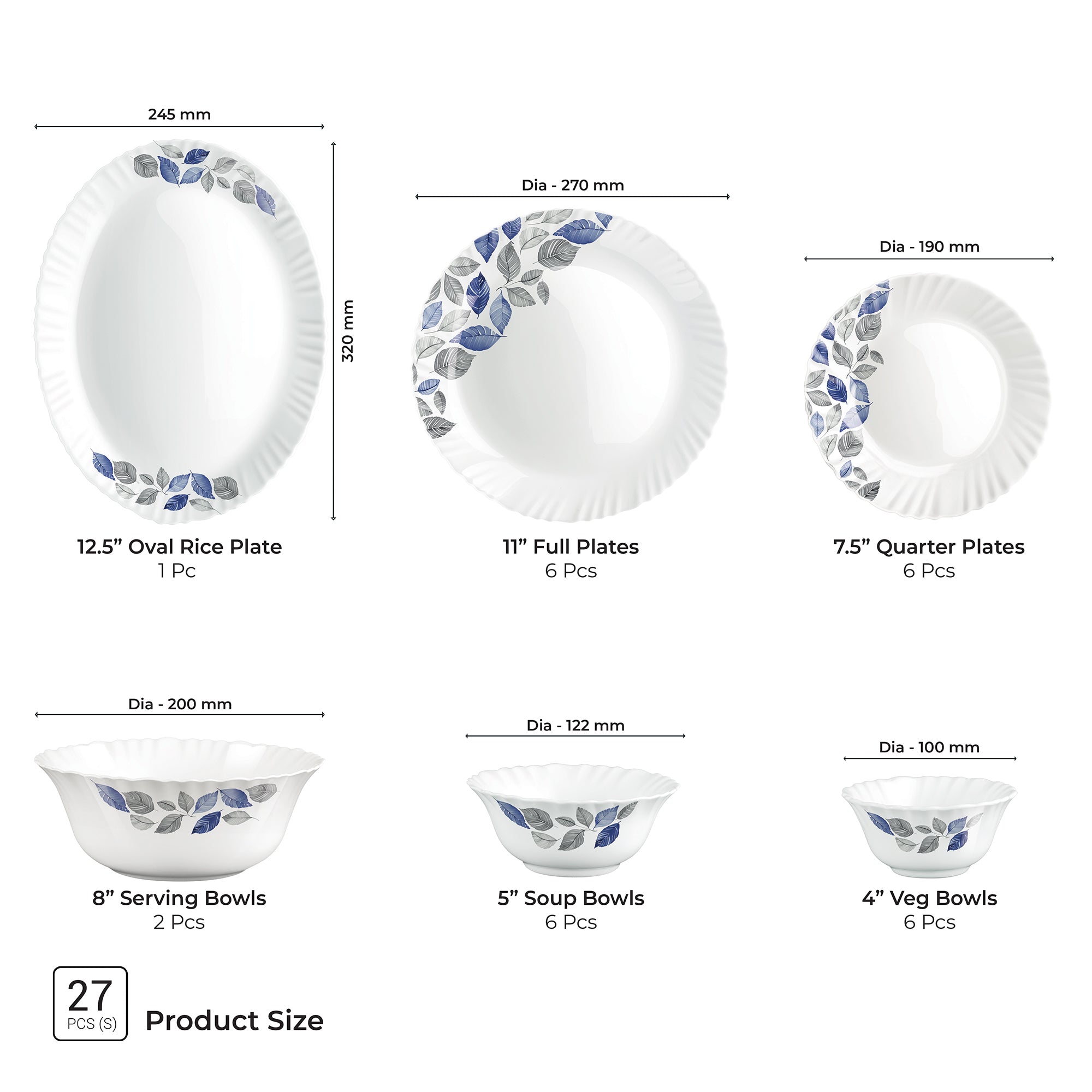 Aurelia Collection Dinner Set - LUNIS