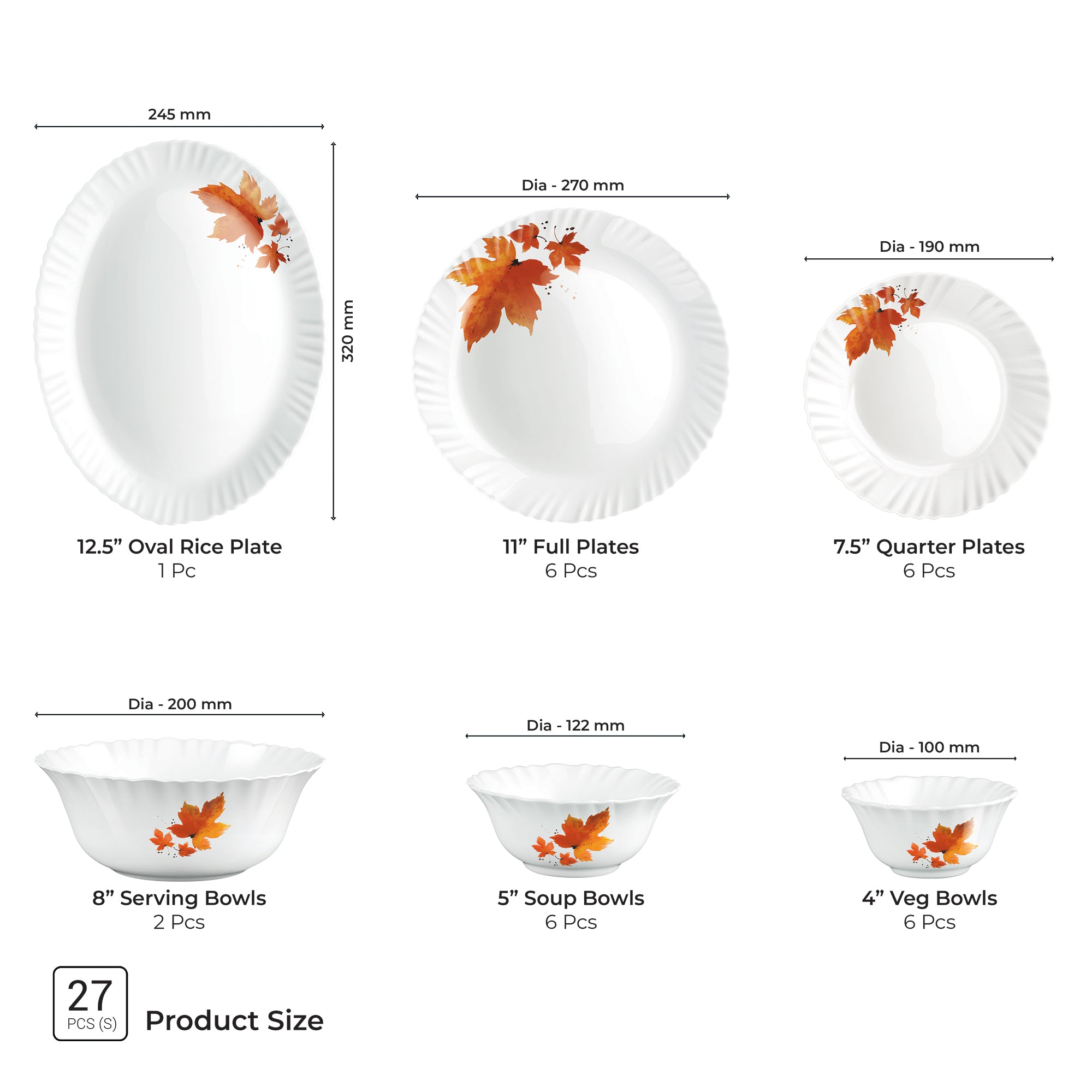 Aurelia Collection Dinner Set - MAPELLE