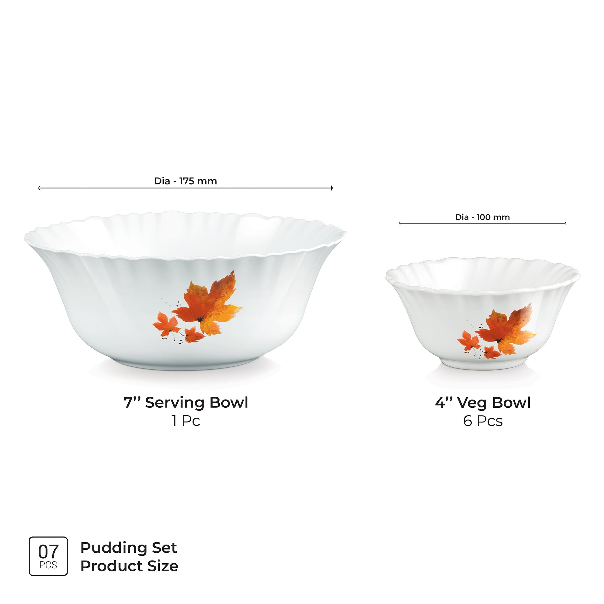 Aurelia Collection 7 Pcs Pudding Set - MAPELLE (Treo by Milton)