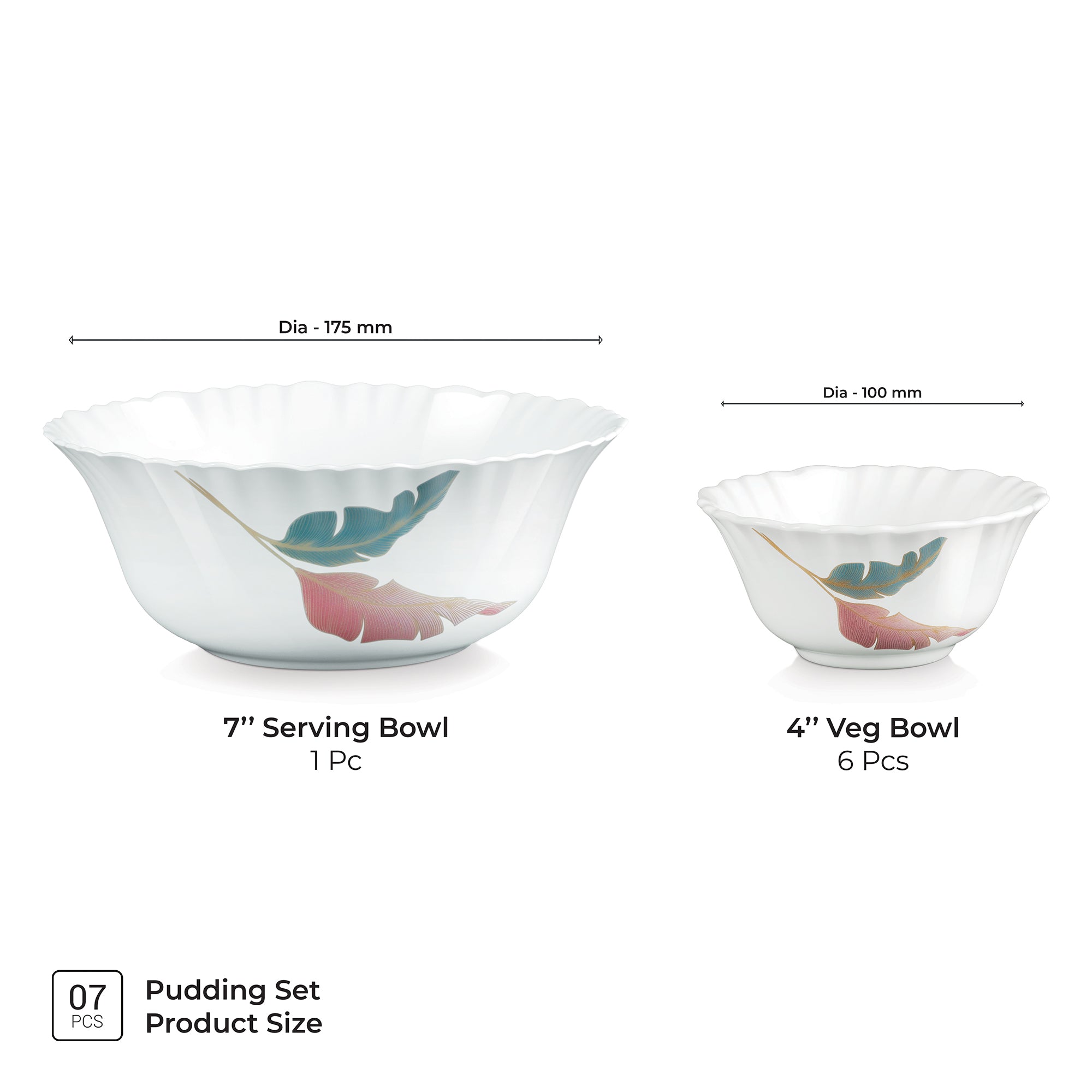 Aurelia Collection 7 Pcs Pudding Set - PALMA (Treo by Milton)