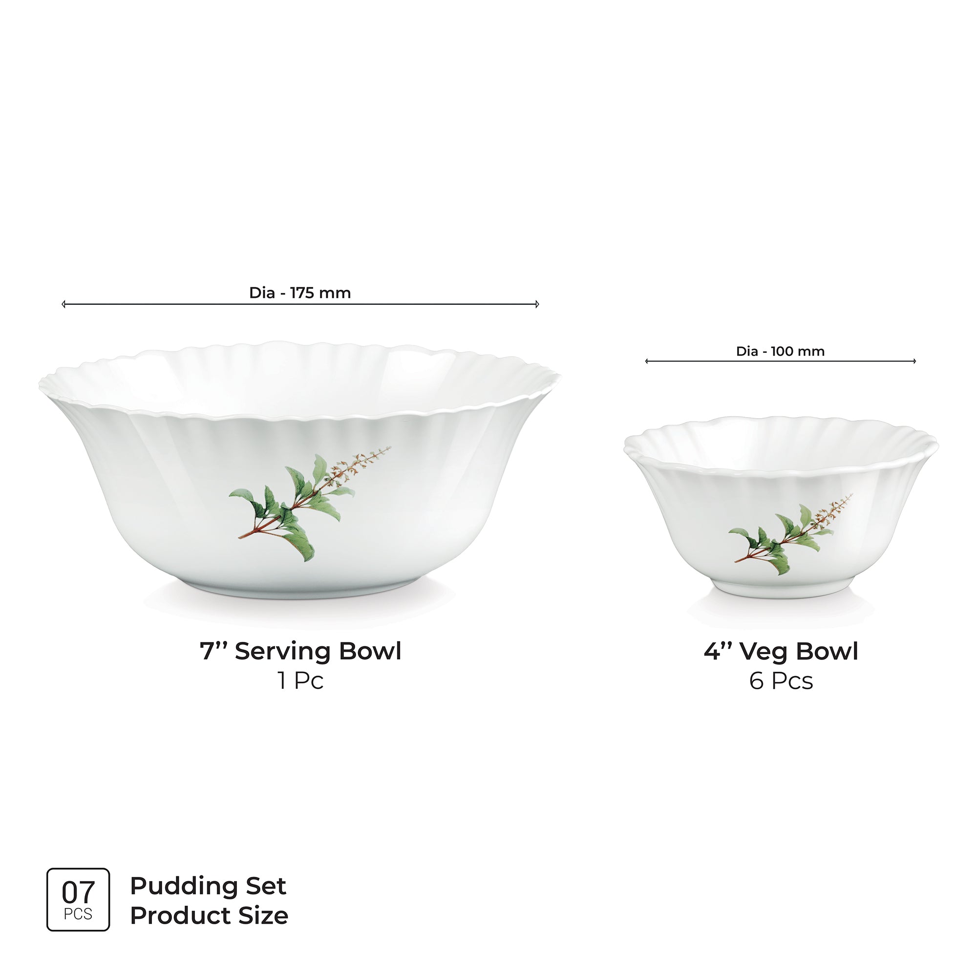 Aurelia Collection 7 Pcs Pudding Set - SAVIRA (Treo by Milton)